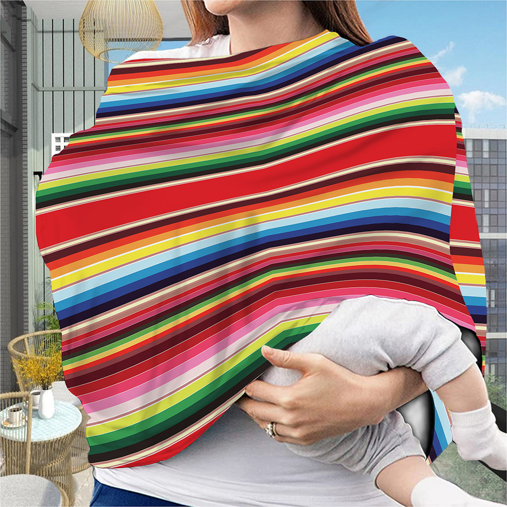 Ethnic Mexican Blanket Stripe Print Baby Seat Cover