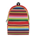 Ethnic Mexican Blanket Stripe Print School Backpack
