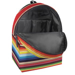 Ethnic Mexican Blanket Stripe Print Backpack