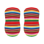Ethnic Mexican Blanket Stripe Print Bar Stool Covers