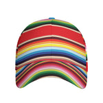Ethnic Mexican Blanket Stripe Print Baseball Cap