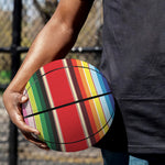 Ethnic Mexican Blanket Stripe Print Basketball