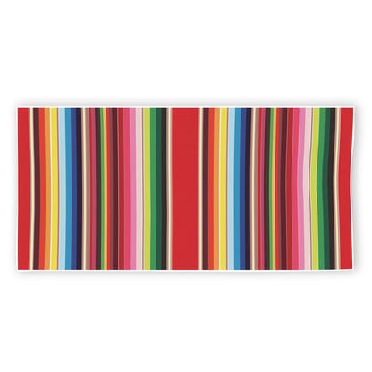 Ethnic Mexican Blanket Stripe Print Beach Towel