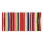 Ethnic Mexican Blanket Stripe Print Beach Towel