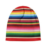 Ethnic Mexican Blanket Stripe Print Beanie