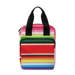 Ethnic Mexican Blanket Stripe Print Bible Tote Bag