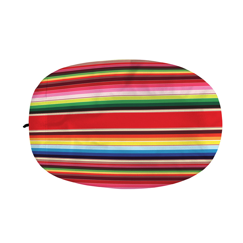 Ethnic Mexican Blanket Stripe Print Car Side Mirror Covers