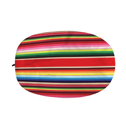 Ethnic Mexican Blanket Stripe Print Car Side Mirror Covers