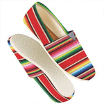 Ethnic Mexican Blanket Stripe Print Casual Shoes