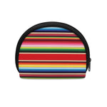 Ethnic Mexican Blanket Stripe Print Coin Purse