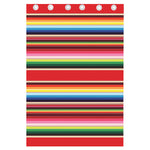 Ethnic Mexican Blanket Stripe Print Curtain