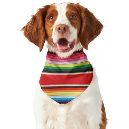 Ethnic Mexican Blanket Stripe Print Dog Bandana