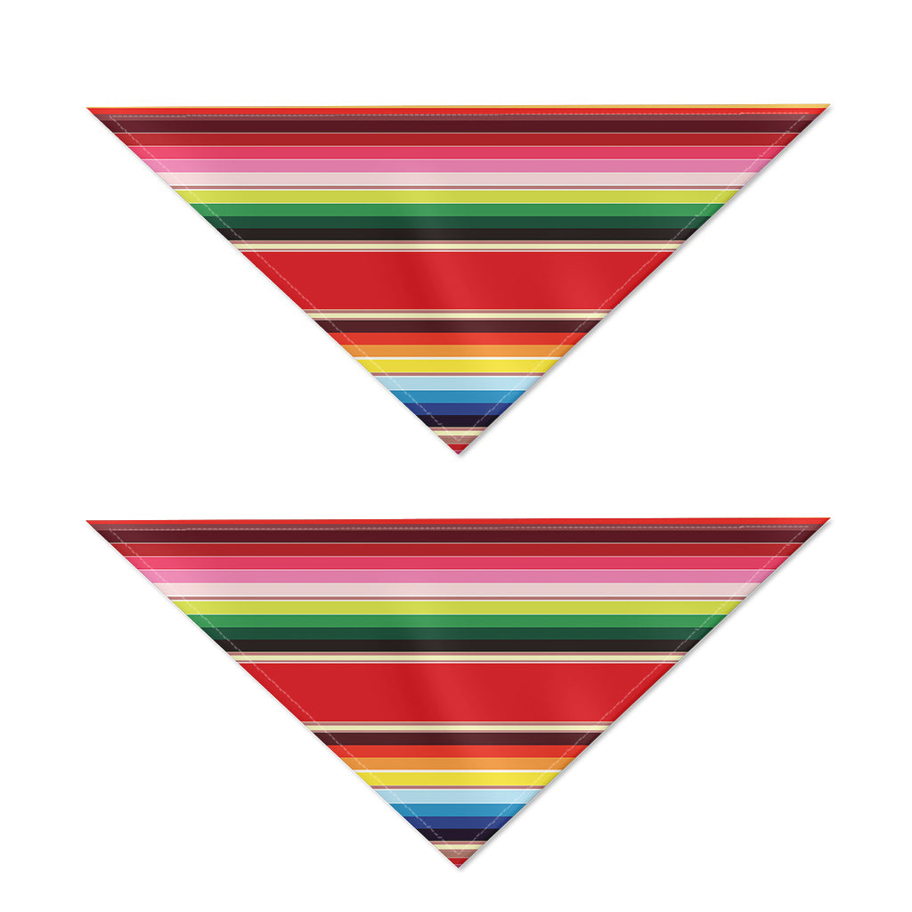 Ethnic Mexican Blanket Stripe Print Dog Bandana