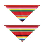 Ethnic Mexican Blanket Stripe Print Dog Bandana