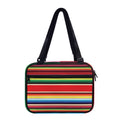 Ethnic Mexican Blanket Stripe Print Double Strap Bible Bag