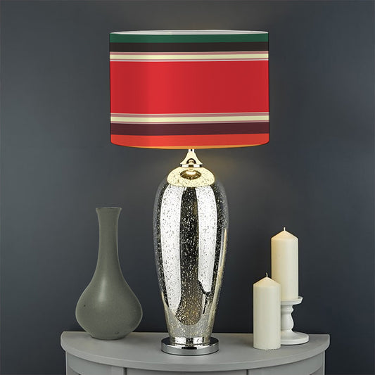 Ethnic Mexican Blanket Stripe Print Drum Lamp Shade