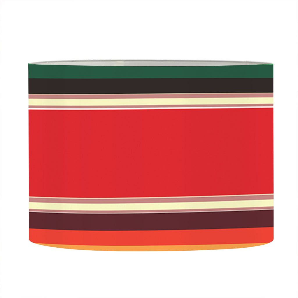 Ethnic Mexican Blanket Stripe Print Drum Lamp Shade