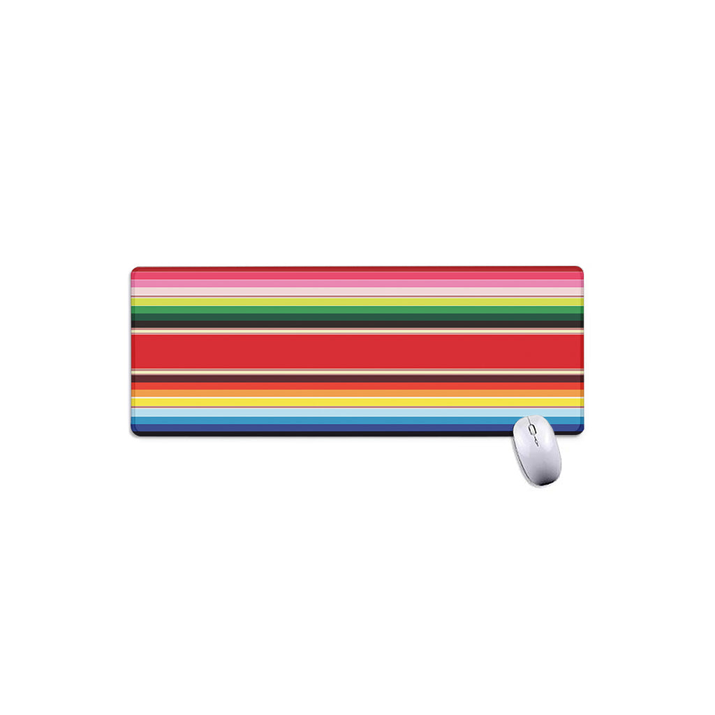 Ethnic Mexican Blanket Stripe Print Extended Mouse Pad