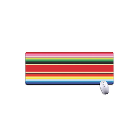 Ethnic Mexican Blanket Stripe Print Extended Mouse Pad