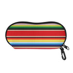 Ethnic Mexican Blanket Stripe Print Glasses Case