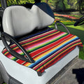 Ethnic Mexican Blanket Stripe Print Golf Cart Seat Cover