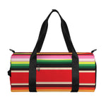 Ethnic Mexican Blanket Stripe Print Gym Bag
