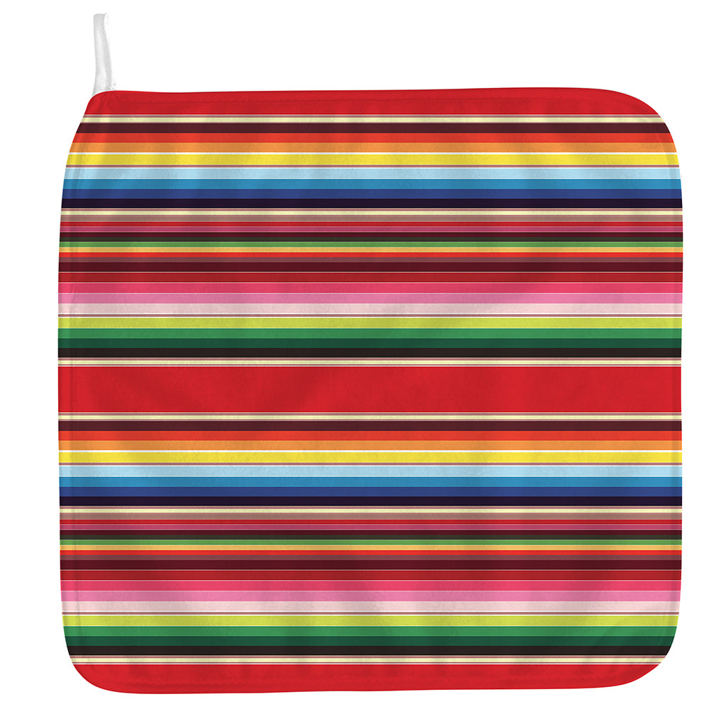 Ethnic Mexican Blanket Stripe Print Hand Towel