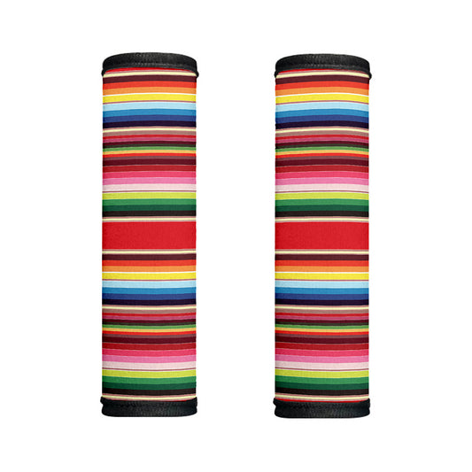Ethnic Mexican Blanket Stripe Print Handle Covers