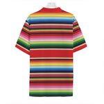 Ethnic Mexican Blanket Stripe Print Hawaiian Shirt