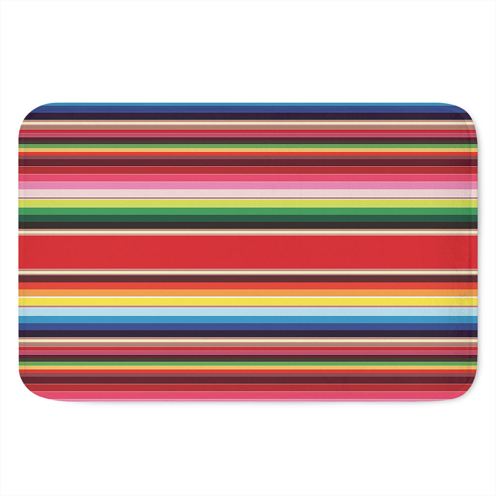 Ethnic Mexican Blanket Stripe Print Indoor Door Mat