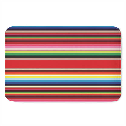 Ethnic Mexican Blanket Stripe Print Indoor Door Mat