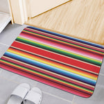 Ethnic Mexican Blanket Stripe Print Indoor Door Mat