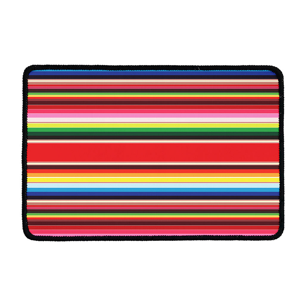 Ethnic Mexican Blanket Stripe Print Kitchen Mat
