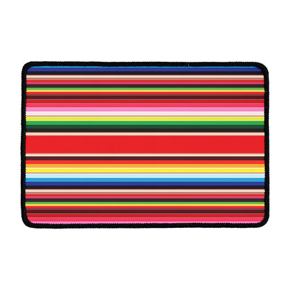 Ethnic Mexican Blanket Stripe Print Kitchen Mat