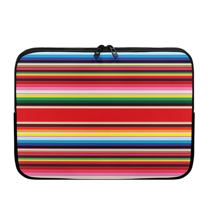 Ethnic Mexican Blanket Stripe Print Laptop Sleeve