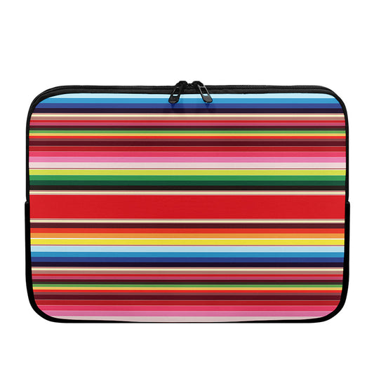 Ethnic Mexican Blanket Stripe Print Laptop Sleeve