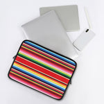 Ethnic Mexican Blanket Stripe Print Laptop Sleeve