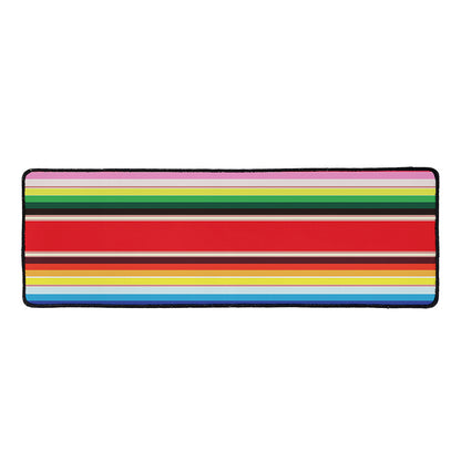 Ethnic Mexican Blanket Stripe Print Long Kitchen Mat