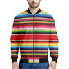 Ethnic Mexican Blanket Stripe Print Men's Bomber Jacket