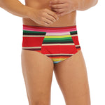 Ethnic Mexican Blanket Stripe Print Men's Briefs