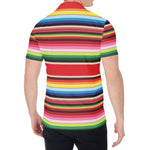 Ethnic Mexican Blanket Stripe Print Men's Shirt