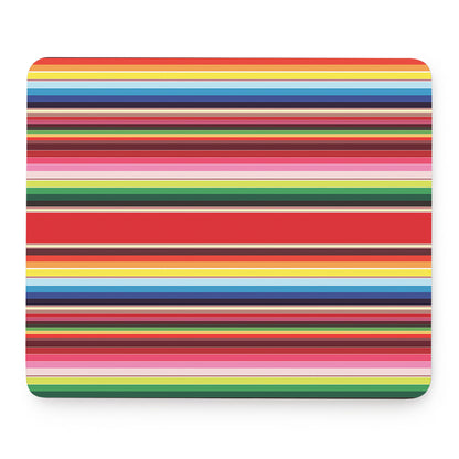 Ethnic Mexican Blanket Stripe Print Mouse Pad
