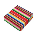 Ethnic Mexican Blanket Stripe Print Outdoor Seat Cushion Cover