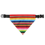 Ethnic Mexican Blanket Stripe Print Over The Collar Dog Bandana
