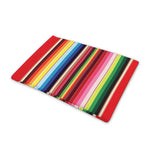 Ethnic Mexican Blanket Stripe Print Pet Cooling Mat Cover