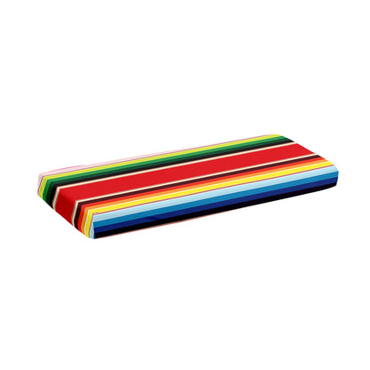 Ethnic Mexican Blanket Stripe Print Piano Keyboard Cover