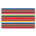 Ethnic Mexican Blanket Stripe Print Polyester Doormat