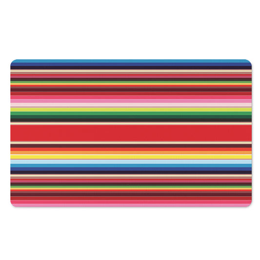 Ethnic Mexican Blanket Stripe Print Polyester Doormat