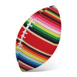 Ethnic Mexican Blanket Stripe Print Rugby Ball