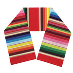 Ethnic Mexican Blanket Stripe Print Scarf
